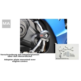 LSL apsaugų nuo smūgių montavimo rinkinys TRIUMPH SPEED TRIPLE / TIGER 1050cc 2012-2016