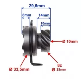Kickstarter gear SYM 4T 6+8teeth