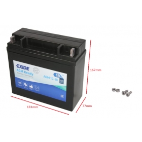 Battery AGM12-18 EXIDE 12V 18Ah