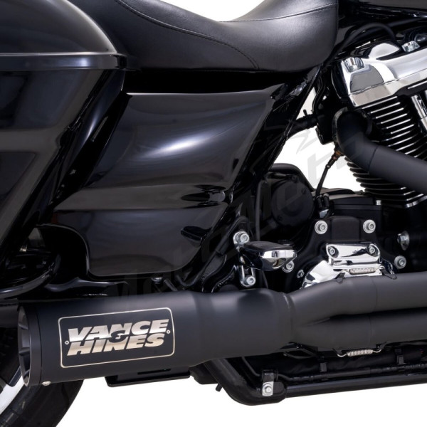 VANCE & HINES "Hi Output" išmetimo sistema Juoda Harley Davidson FLTRXSE / FLTRX / FLTRK / FLHTK / FLHR 1750-1977cc 17-24