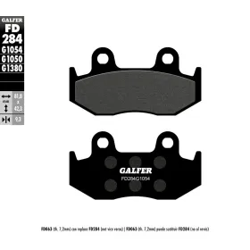 GALFER Pusiau metalinės stabdžių trinkelės Honda SH 150 01-12