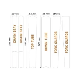 ALGIS frame protective stickers set Gr/Road (opaque-transparent)