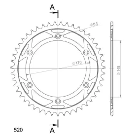 Supersprox / JT Rear sprocket 828.48 48t