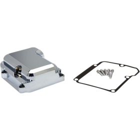 JIMS 5-Speed Transmission Top Cover Kit Chrome Harley Daidson FLHR / FLHT / FLHTC / FXSTD / FXSTS 1450-1800 99-08