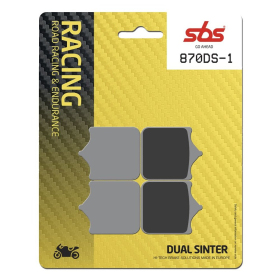 SBS DS Racing 870DS-1 Dual Sintered Brake Pads BMW S1000 R/RR 13-19