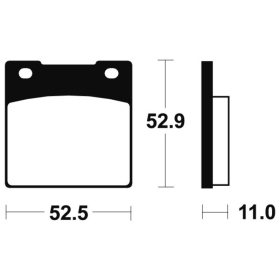 TECNIUM Street Organic Brake pads MA26 Honda CB / CM 250-750cc 78-85