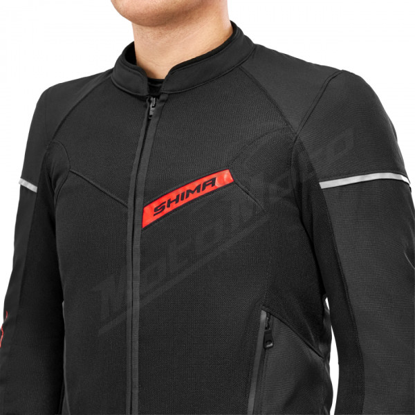 SHIMA X-MESH 2.0 MEN Tekstilinė Striukė Juoda / Raudona