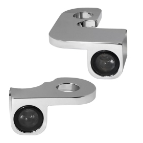 HEINZ BIKES NANO Series Handlebar Turn Signals Chrome Harley Davidson XL / XLH 883/1200 90-03