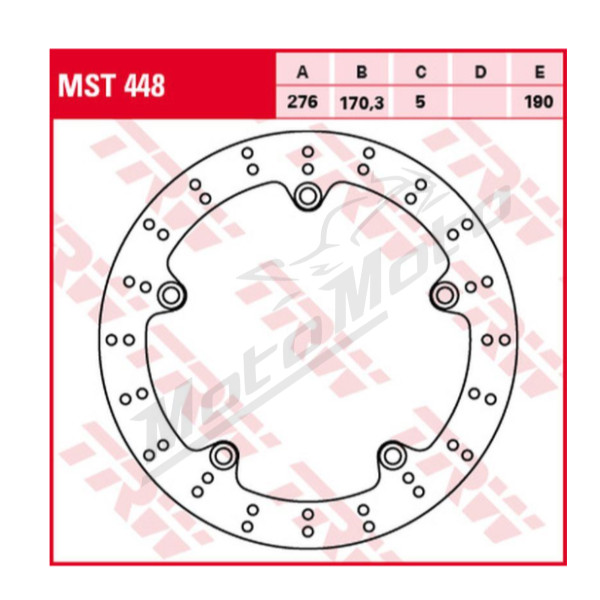 TRW Rear Brake Disc Honda VFR 1200F/X 10->