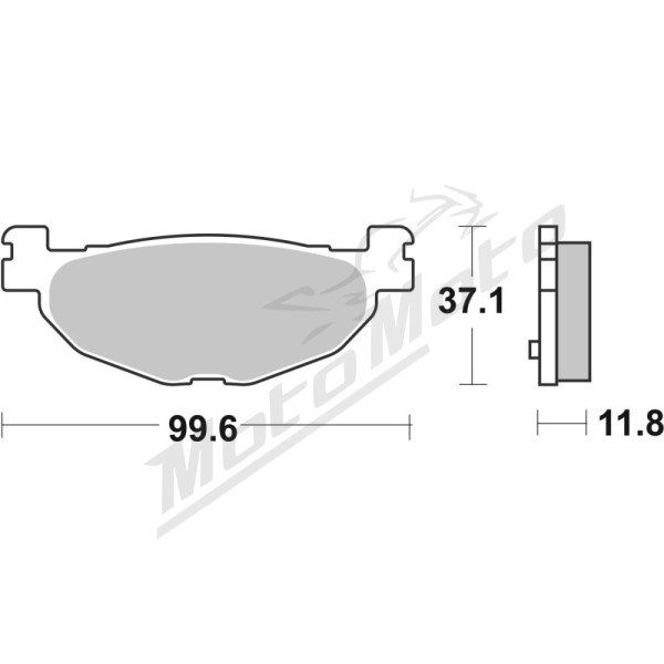 SBS HF Street Ceramic Brake Pads Rear 185HF Yamaha XP / YP 400-500 04-13