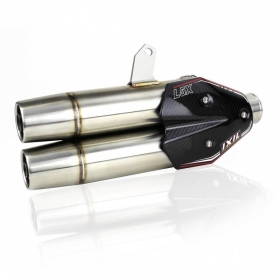 IXIL dviguba Hyperlow XXL L5X" išmetimo sistema iš poliruoto nerūdijančio plieno Yamaha T-Max DX-SX 2017-2024 XY2397XS