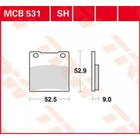 TRW All Round Sintered Metal Brake Pads Hyosung / Kawasaki / Suzuki 250-1300cc 79-07