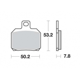 BRAKE PADS FERODO FDB2074AG / MCB700 ARGENTO