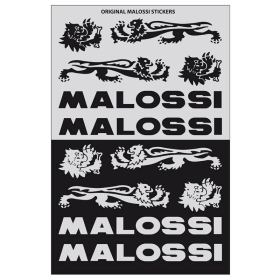 MALOSSI Mini lipdukų lapas juodas/sidabrinis 11,5x16,8 cm