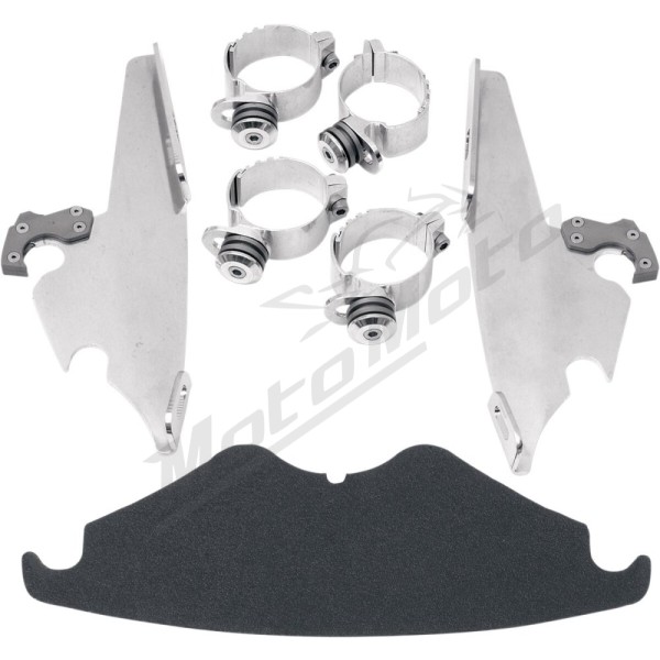 MEMPHIS SHADES HD Fats/Slim Windshield  Trigger-Lock Complete Mount Kit Harley Davidson VRSCA / VRSCAW / VRSCB 1130-1250 02-11