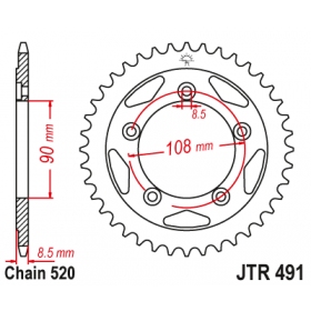 Rear sprocket JTR491