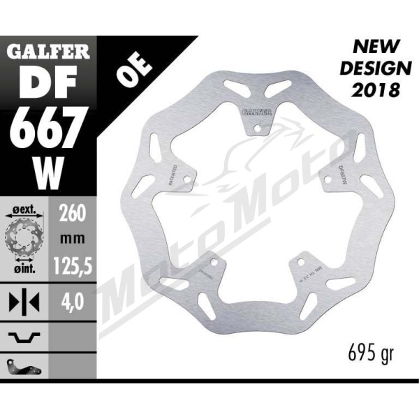 GALFER Wave® Front Brake Rotor Aprilia / Derbi / Gilera / Peugeot / Piaggio 125-500cc 01-24