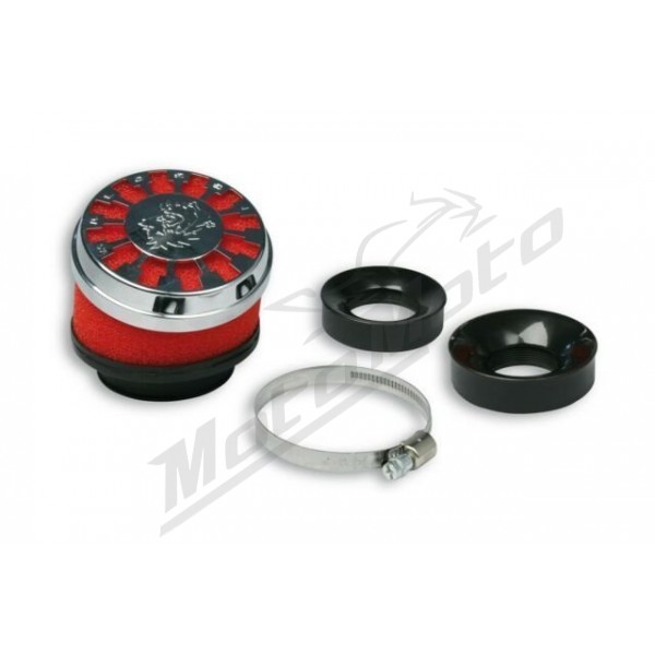 Sport air filter MALOSSI E13 leaning 25° Ø32-60 - MotoMoto