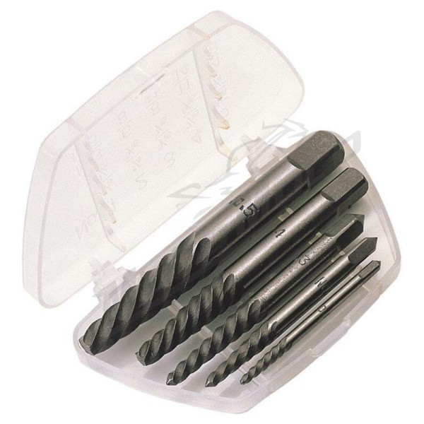 DRAPER Screw Extractor Set Carbon Steel 5 pcs
