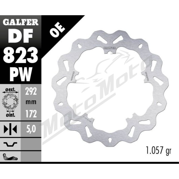 GALFER "Wave®" priekinis stabdžių diskas Harley Davidson VRSCA / VRSCB / VRSCSE 1130-1250cc 02-05