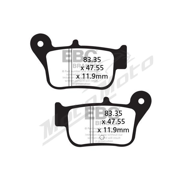 EBC SFA Brake Pads SYM MAXSYM 400-600cc 12-19