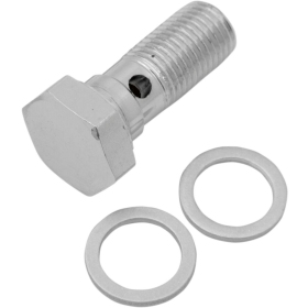 DRAG SPECIALTIES Universal Chrome Steel Banjo Bolt M10 x 1.0