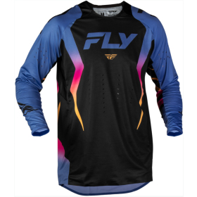 FLY RACING Evolution DST Limited Edition marškinėliai Juoda / Mėlyna