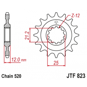 Front sprocket JTF823