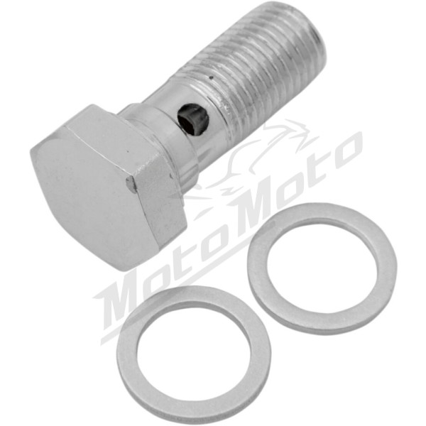 DRAG SPECIALTIES Universal Chrome Steel Banjo Bolt M10 x 1.0