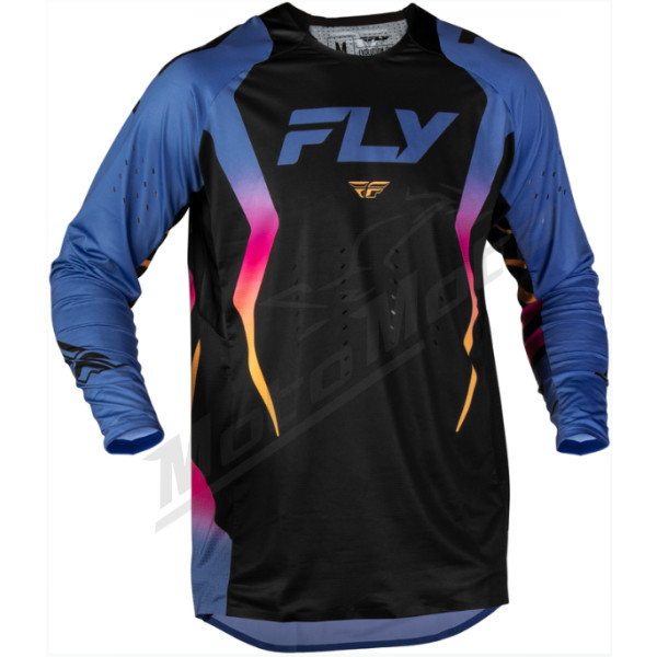 FLY RACING Evolution DST Limited Edition marškinėliai Juoda / Mėlyna