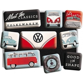 Set of magnets VW 2,2x2,2 / 4,5x2,2 9pcs.