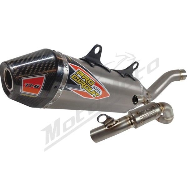 PRO CIRCUIT TI-6 Exhaust System Titanium/Carbon Fiber Husqvarna FC / KTM SX-F 250/450 22-24