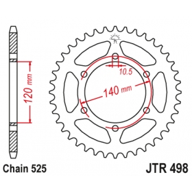 Rear sprocket JTR498