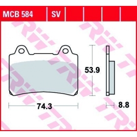 BRAKE PADS TRW MCB584 STANDARD