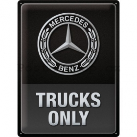 Metalinė lentelė MERCEDES-BENZ TRUCKS ONLY 30x40