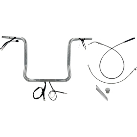 FAT BAGGERS INC. Round Top Handlebar Kit Chrome 91.5x40.5cm Harley Davidson FLHLT / FLHX / FLHXL / FLHXSE 1923-1977 23-26