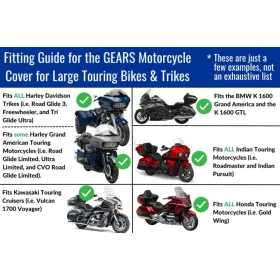 GEARS CANADA TourTitan Waterproof Motorcycle Cover