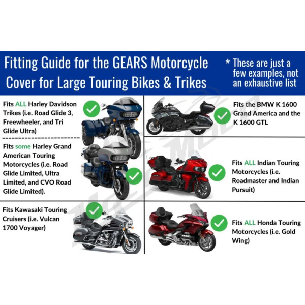 GEARS CANADA TourTitan Waterproof Motorcycle Cover