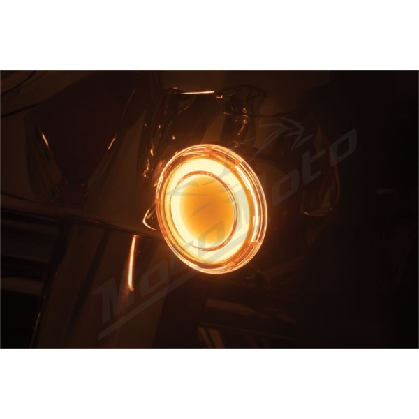 KURYAKYN LED posūkio lemputės su lęšiukais oranžiniai Harley Davidson FLD / FLHC / FLHTK / FLHX / FLSL / XL / XR 883/1923 00-24
