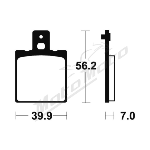 TECNIUM Street Organic Brake pads Cagiva / Derbi / Aprilia / KTM / Ducati / Yamaha 125/750 77-13