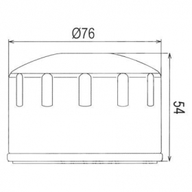 Oil filter HIFLO HF164 BMW R/ K/ C/ KYMCO AK 400-1200cc 2004-2020