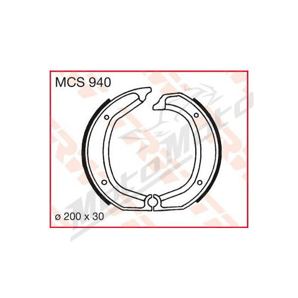 TRW Būgninių stabdžių trinkelės BMW R 45-100 55-80