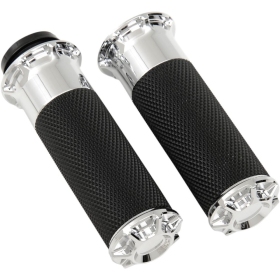 ARLEN NESS Beveled Grips Harley Davidson FLDE / FLFB / FLFBS / FLH / FLHC / FLHCS 1584-1923cc 08-24
