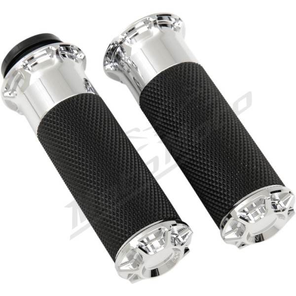 ARLEN NESS Beveled Grips Harley Davidson FLDE / FLFB / FLFBS / FLH / FLHC / FLHCS 1584-1923cc 08-24
