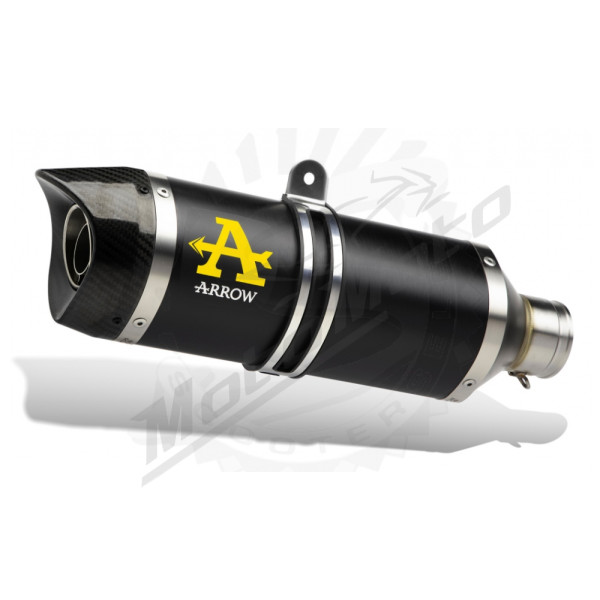 Muffler ARROW Street Thunder Alu.Dark/Carbon Honda XR 125 L E2 03-07