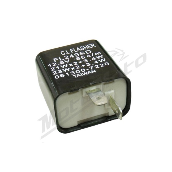 Tec-X Universal Flasher relay, Mechanical 2-pin 12V