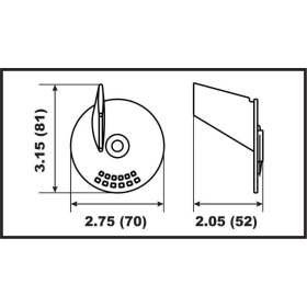 Perf anods variklio tvirtinimo dalis Suzuki 20-35HP