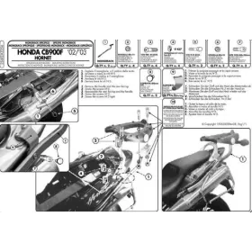 KAPPA Rear storage box bracket Honda CB 900 Hornet 02-07