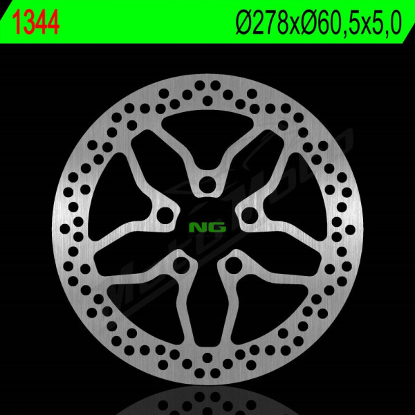 NG Front Fixed Brake Disc 278X60.5X5.0mm Piaggio X10 125-500cc 12-17