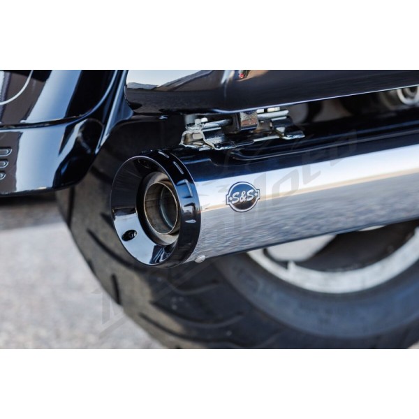 S&S CYCLE 4-1/2" GNX Slip-On Mufflers Harley Davidson FLHR / FLHRC / FLHRCI 1340-1800cc 95-16